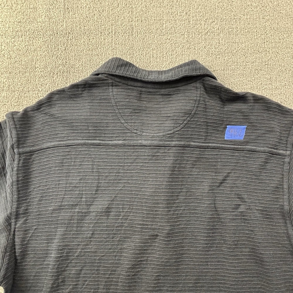 Tommy Bahama Polo Shirt Adult Large Black Short Sleeve Silk Blend Casual Men's - Picture 13 of 14